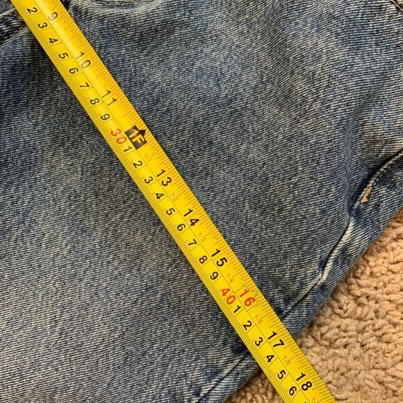 Topshop Straight Mom Retro Jeans 25” Light Wash High Rise Button Fly - Picture 7 of 8